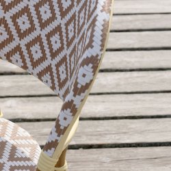 Bistro stol i flet, s�t af 2 stk