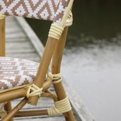 Bistro stol i flet, s�t af 2 stk