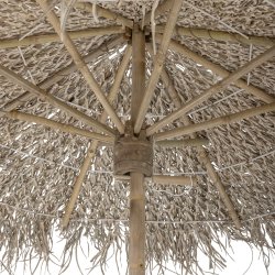 Bambus parasol med palmeblade