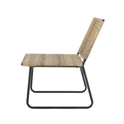 Loungestol med jernstel, s�t af 2 stk