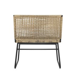 Loungestol med jernstel, s�t af 2 stk