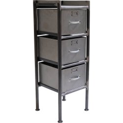 Jern kommode med 3 skuffer