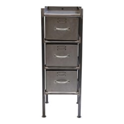 Jern kommode med 3 skuffer