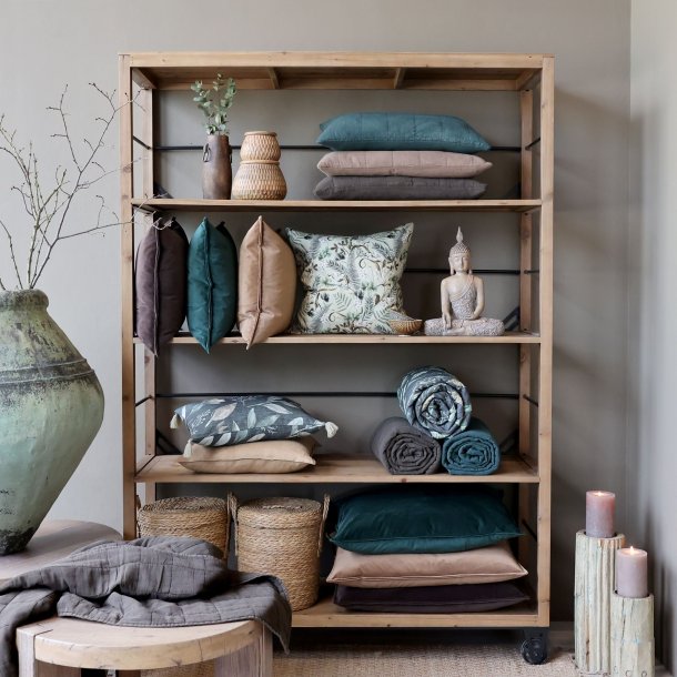 Natur reol p� hjul 200 cm