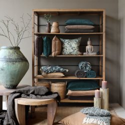 Natur reol p� hjul 200 cm