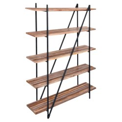 Reol af genanvendt teaktr