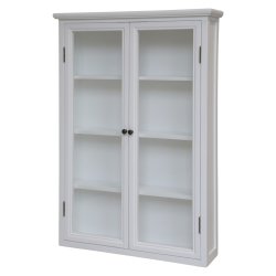 Hvid vghngt vitrine, tr