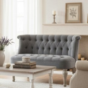 Fransk 2 pers sofa, gr�