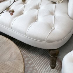 Fransk 2 pers sofa, hvid