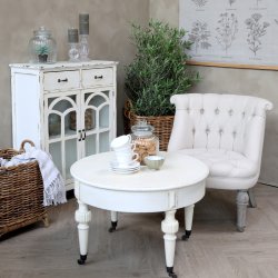 Fransk lnestol, hvid