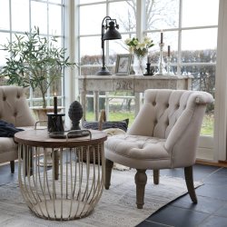 Fransk lnestol, hvid