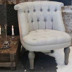 Fransk lnestol, hvid