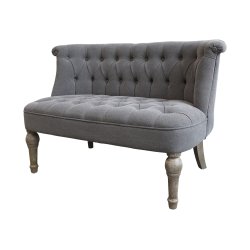 Fransk 2 pers sofa, gr