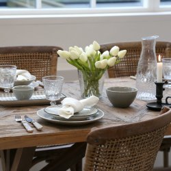 Spisestol fletsde og ryg (St af 2)