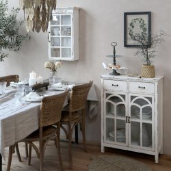 Spisestol fletsde og ryg (St af 2)