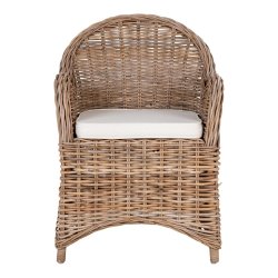 Rattan kurvestole, s�t af 2 stk