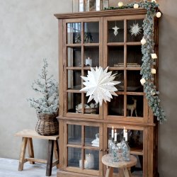 Marseilles vitrineskab med 4 lger