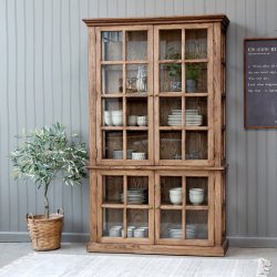 Marseilles vitrineskab med 4 lger