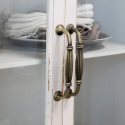 Vintage vitrineskab Antique Creme