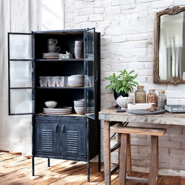 Vitrineskab Antique Noir