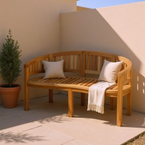 Haveb�nk i teaktr�