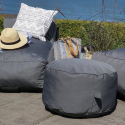 Loungepuf kul, s�t af 2 stk