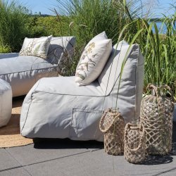 Loungestol beige, s�t af 2 stk